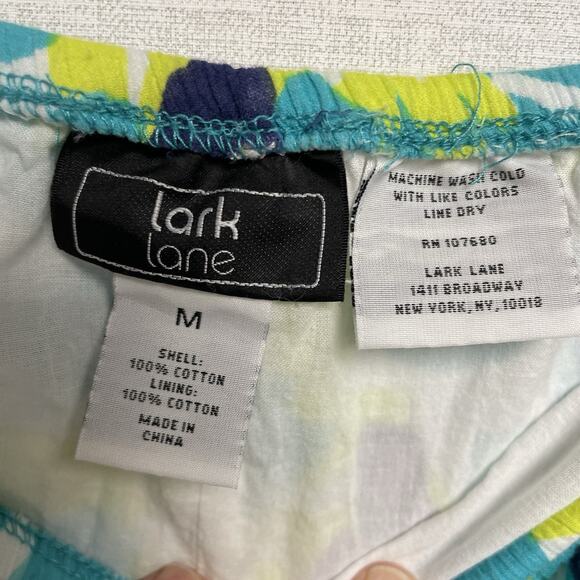 Lark Lane Women's Multicolor Floral Pull On Lined Skirt - Size M - Picture 8 of 9